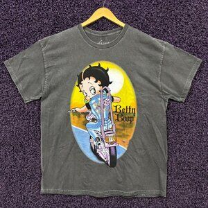 Betty Boop Wild Child Biker Born to Ride Cartoon T-Shirt XL